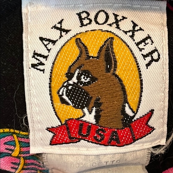 Max Boxxer Flamingo Print Black Short Sleeve Hawaiian Shirt Men’s Size XL - Picture 3 of 4